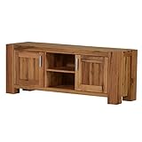 MÖBEL IDEAL TV-Lowboard TV-Bank Braxton Massivholz Holz Eiche massiv Natur geölt Breite 170 cm Tiefe 47 cm Höhe 64
