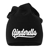 MoonWorks® Jersey Beanie Damen Ginderella Wodkahontas Trinkerbell Alkohol Glühwein Mütze Ginderella schwarz U