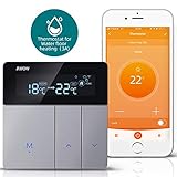 AWOW Smart Home Thermostate WiFi Temperaturregler Wandthermostat Intelligente Heizungssteuerung für Fussbodenheizung Wasser Heizung Kompatibel Alexa,Google Assistant,APP Smart Life(Wasser Heizung，3A)