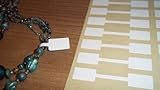 150 Weiß Rechteckig Schmuck Preis Sticker H