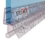 STEIGNER Duschdichtung, 80cm, Glasstärke 3,5/4/ 5 mm, Gerade PVC Ersatzdichtung für Dusche, UK18