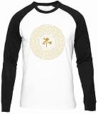 Josua Baum Alt Vinyl Männer Frauen Unisex Baseball T-Shirt Weiß Schwarze Ärmel Rundhals Men Women White Round Neck XXL