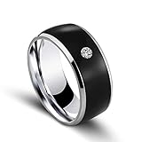 PHILSP NFC Smart Ring für alle Android Windows NFC-Mobiltelefone Digitale Ringe, Schwarz 6