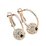 Ohrringe HäNgend Kristall Diamant Kugel Ohrstecker Ball Zirkoniakugeln Ohrhänger Ziemlich Ohrringlifter Jackets Hypoallergen Ohrschmuck Ziemlich Ohrringlifter Vintage Elegant C