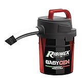 Ribimex PRCEN018, Metall, Elektrischer Aschesauger Babycen Saugleistung, 4 L