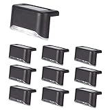 Winbang Garden Path Lamp, Solarleuchte LED-Lichtlampe für den Außenbereich Dachrinne Zaun Treppe Hof Garage Beleuchtung Solar Wegeleuchte LED Außenleuchte - Weißes Licht (10 Pcs)