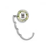 DIYthinker Kathedrale Notre-Dame Paris Frankreich Tabelle Haken Falttasche Schreibtisch Aufhänger Faltbare Halter 4,4 x 4,4 cm (Breite x Höhe) gefaltet Mehrfarbig