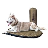 OneTigirs Hundebett waschbare Hundedecke 97cm*71cm Hundematte Katzenbett Hundesofa für kleine & mittelgroße Hunde Reise Camping Outdoor, Reversibel und tragbar (Braun)