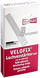 Veloflex 2003000 - Velofix Lochverstärker (DBP) 105 x 15mm, selbstklebend, glasklar, 50er Packung