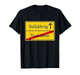 Endlich Volljährig Ortsschild 18 Geburtstag Geschenk Kostüm T-S