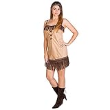 TecTake dressforfun Sexy Damen Indianer Indianerin Squaw Kostüm mit Haarband (XL | Nr. 300027)