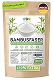 Bambusfasern 1000g + 100g extra XXL Vorteilspack │Herkunftsland u. hergestellt in Deutschland│Kontrollierte Qualität│ Bambusfaser Mehl │Fein und schonend Vermahlen 1,1kg