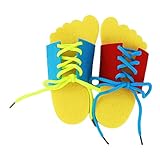Flybloom Lernen, Spitze Binden Schuhe Praxis Schnürung Lernen Schuh Kinder Schnürsenkel (Slipper Schnürsenkel)