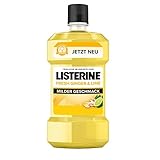 LISTERINE® FRESH GINGER & LIME (600 ml), Antibakterielle Mundspülung, milder Geschmack mit natürlichem Ingwer- und Limettenextrak