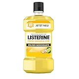 LISTERINE® FRESH GINGER & LIME (600 ml), Antibakterielle Mundspülung, milder Geschmack mit natürlichem Ingwer- und Limettenextrak