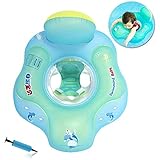 Neugeborenes Baby Schwimmlernen, aufblasbarer Trainer – verstellbarer aufblasbarer Baby-Pool Float, Baby-Schwimmring (inklusive Luftpumpe) (6-36 Monate)