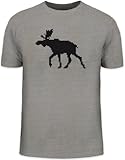 Shirtstreet24, Norweger Elch, Strickmuster Skandinavien Schweden Herren T-Shirt Fun Shirt Funshirt, Größe: L,G