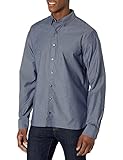 Van Heusen Herren Großes und hohes Fleckenschutz Knopfleiste Hemd mit Button-Down-Kragen, Royal Navy Solid, 3X