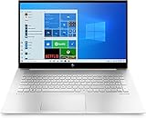 HP ENVY 17-ch0058ng (17,3 Zoll / Full HD IPS) Laptop (Intel Core i5-1135G7, 16GB DDR4 RAM, 512GB SSD, Nvidia GeForce MX450 Grafik, Windows 10, QWERTZ-Layout) silber, Fingerp