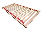 AM Qualitätsmatratzen - Lattenrost Babybett 70x140 cm - fertig montiert - 18 Leisten - unbehandeltes Buchenholz - Kinderbett Lattenrost 70 x 140