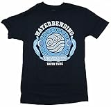 Avatar The Last Airbender Mens T-Shirt Waterbending University Team Shirt Black S