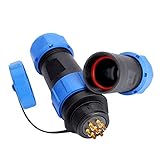 2/3/4/5/7/9/12Pin Kunststoff Luftfahrtstecker Luftfahrt-Steckdose Stecker LED-Anschluss für Auto für Innen, Außen für LKW, Boot(7pin)