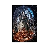 WEICHAO Dark Souls Sister Friede Kunst-Dekorationen Poster Dekorative Malerei Leinwand Wandkunst Wohnzimmer Poster Schlafzimmer Gemälde 30 x 45