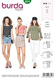 Burda Schnittmuster 6314, Top, T-Shirt [Damen, Gr. 34-44] zum selber nähen, ideal für Anfänger [L2]