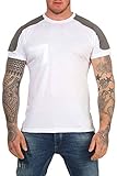 Mivaro Herren Arbeitsshirt mit Brusttasche, waschbar bis 60 °C, T-Shirt für die Arbeit, Größe:XL, Farbe:Weiß