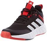 adidas OwnTheGame 2.0 Basketball Shoe, Core Black/Cloud White/Vivid Red, 38 EU