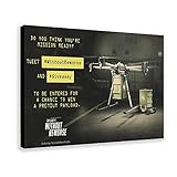 Leinwandposter mit Filmmotiv 'Without Remorse', Michael B. Jordan Thriller, Tom Clancy', Schlafzimmer, Dekoration, Sport, Landschaft, Büro, Raumdekoration, Geschenk, 50 x 75 cm, Rahmen: