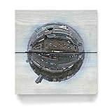 artboxONE Holzbild 20x20 cm Städte Cruise-Terminal HH-Altona mit AIDA von Künstler Dienstleistung