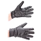 MIL-TEC BW Lederhandschuhe gefüttert, Schwarz, L/9
