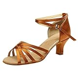 Damen Tanzschuhe Standard & Latein Salsa Tango Schuhe Party Hochzeit Weiche Sohle Sandalen Celuck