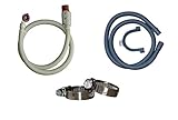 Anschluss-Set Aquastop Schlauch/Aquastop und Ablaufschlauch für Waschmaschine und Geschirrspüler, 2,5