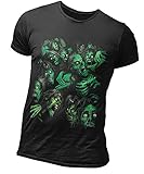 Zombie Köpfe Halloween T-Shirt (XL)