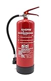 Feuerlöscher 6 Liter Schaum | Brandklasse A und B | mit Halterung | Manometer | Prüfnachweis & gratis ANDRIS® Feuerlöscher Symbolschild F