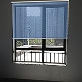 WYBB Rollo Home-Office-Einweg-Fensterrollos Mit Metallbeschlägen, Maßgefertigter Lichtdurchlässiger Rollo, Große Vertikale Seitenzugrollos, (Size : W60cmxH140cm)