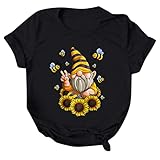 Pianshanzi T Shirt Teenager Mädchen, Tshirt Damen Beige Damen Oversize Katze Drucken Rundhals Kurzarm Oberteile Hemd Casual Tops Bluse Sommer Oberteile Oben Hemd Grafik Ob