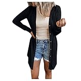 XTBFOOJ damen sweatjacke xl damen kleider herbst hoddies für frauen teddyjacke mit kaputze damen damen trenchcoat weiss winterparka gelbe wintermantel strickweste cardigan x