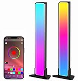 Smart LED Light bar, 2Pcs RGB Ambient Lampes, LED TV Hintergrundbeleuchtung, Gaming Lampe Sync mit Musik, Steuerbar via App, für LED Play Light Bar für 27-45 Zoll TV PC, Party, Raumdek