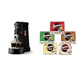 Philips Senseo Select CSA240/60 Kaffeepadmaschine (schwarz) + Senseo Pads, Probierbox mit 5 Sorten, 66 Kaffeep