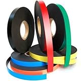 Magnetband Kennzeichnungsband farbig, Breite 15mm - 5m Rolle - Magnetstreifen - Zum Beschriften und Markieren, von Lager, Werkstatt, für Whiteboards, Flipcharts, Präsentationen, Farbe:w