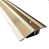 ZAQI Rollstuhlrampe Auffahrrampen Rampe Bodenübergangsstreifen Teppich Vinylboden, Reduzierer für Aluminium-Metallböden, Heftstreifen-Rampe, 0,8 cm bis 2,5 cm Hö