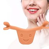 Gesichtstrainer, 2 Farben Smile Beauty Exerciser Kinnübungsgerät Smile Training Facelifting Gesichtsmuskeltrainer Flexiable Gesichtsübung (2#)