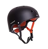 HUDORA 84103 - Skateboard-Helm, Scooter-Helm anthrazit, Gr. 51-55, Skate Helm, Fahrrad-H