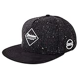 Blackskies Hades Snapback Cap | Herren Damen Schirm Premium Baseball Mütze Kappe Wolle - Schw