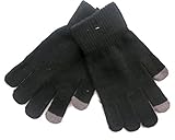 Mens Touch Screen Gloves for iPhone, iPad, Blackberry, Samsung, HTC and other smartphones, PDA's & Sat navs, Black