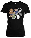 Stein Papier Schere Echse Spock Herren Damen Girlie T-Shirt | Big Bang Theory Fanartikel - Sheldon t-Shirt - Big Bang Theory Tshirt Damen | M3 (XXL)