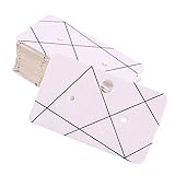 100er Pack Ohrring Display Schmuckkarten Ohrgehänge Ohrstecker Hängen Karten aus Papier Ohrringkarten - Schwarze L
